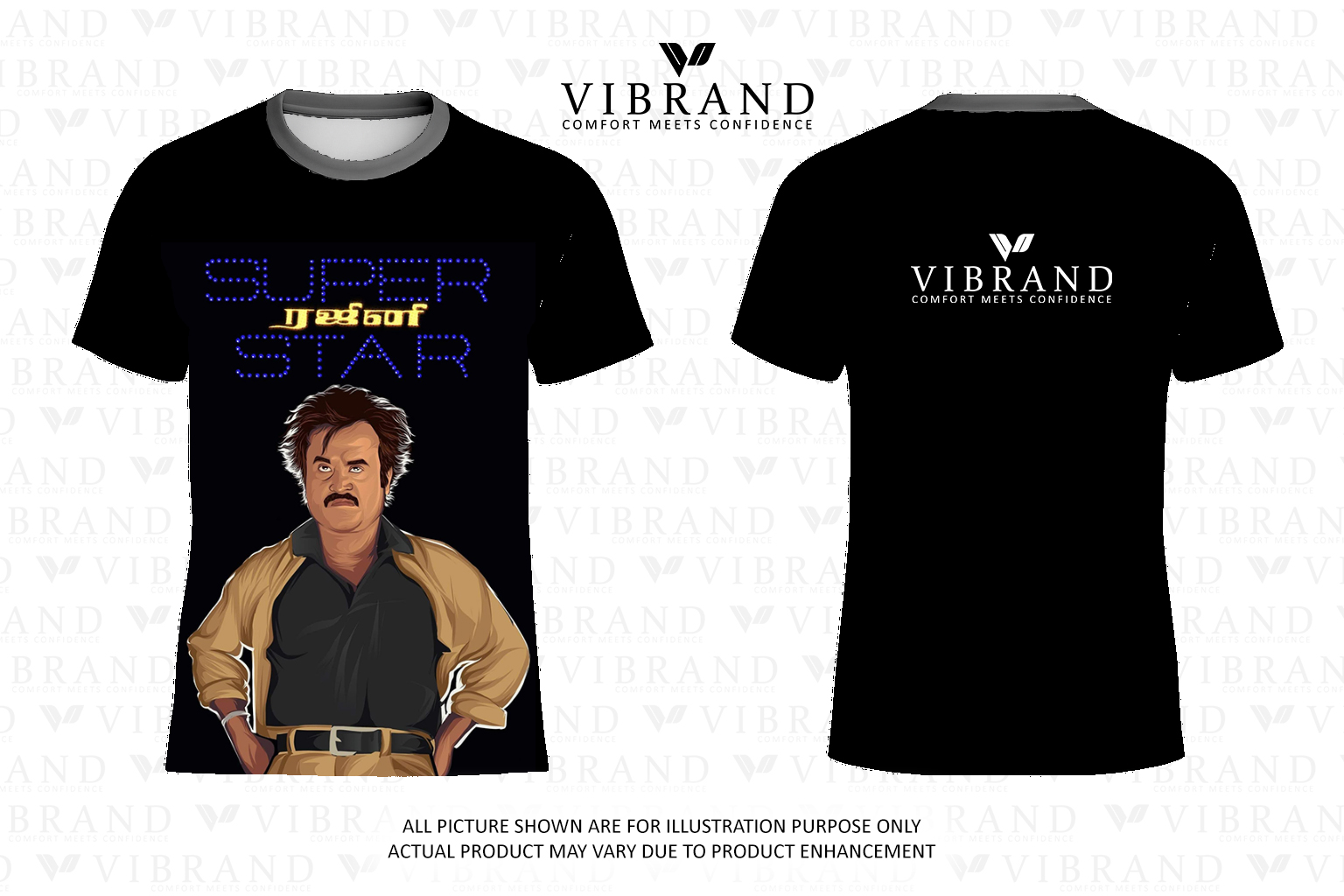 Superstar Rajni Tshirt Mockup